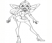 Printable bloom charmix winx club  coloring pages